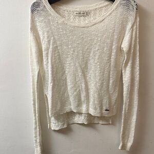 Abercrombie & Fitch Cream Textured Sweater